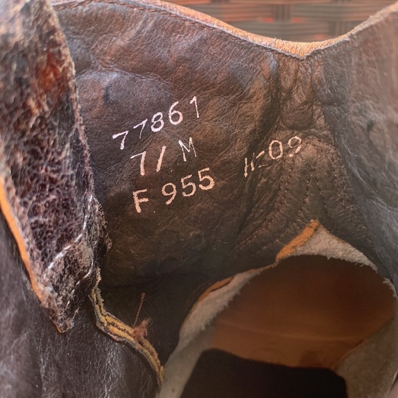 ✨👢✨SIZE 7 | Frye 'Deborah' Studded Boots Western Distressed Leather MSRP $598 - Picture 13 of 16